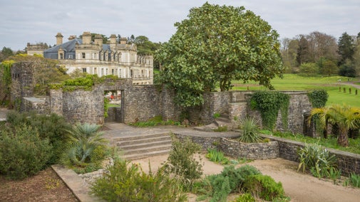 The Mediterranean Garden in the winter at Dyffryn Gardens, Vale of Glamorgan